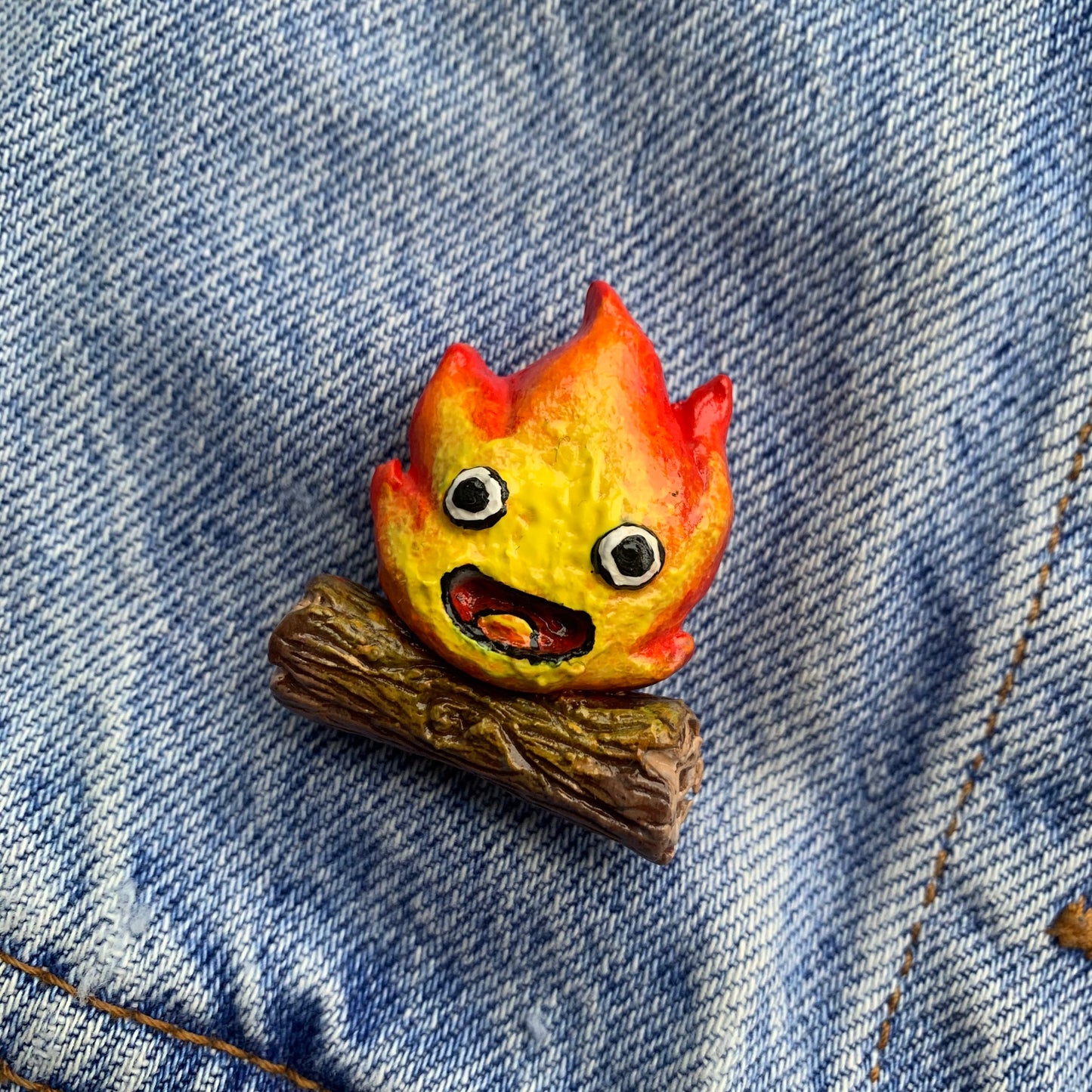 Calcifer - Howl’s Moving Castle inspired Pin/Brooch