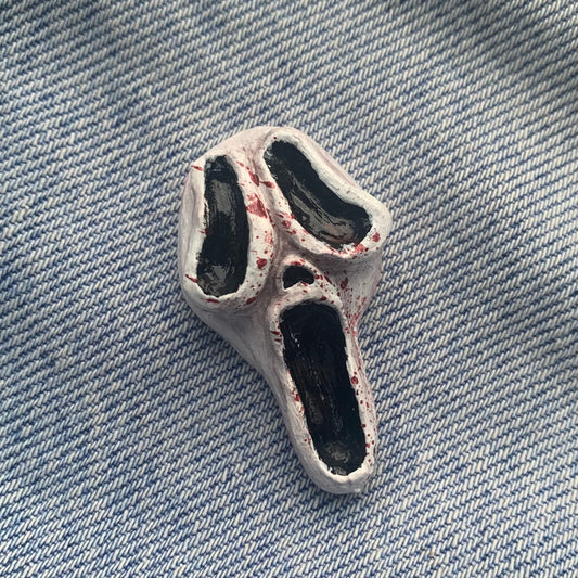 Ghost Face - Scream inspired Pin/Brooch